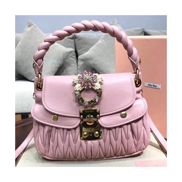 MiuMiu 2019 Matelasse Coffer Large Tote Shoulder C… - 1