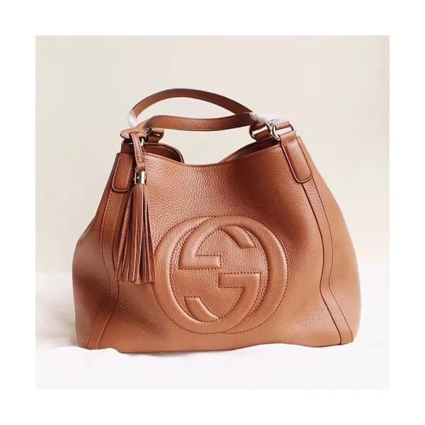Gucci 2019 Soho Leather Women Tote Shoulder Bag,35… - 1