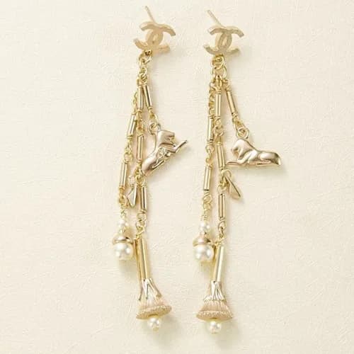 Chanel vintage dog earring - 샤넬 빈티지 도그 이어링 cha00… - 1