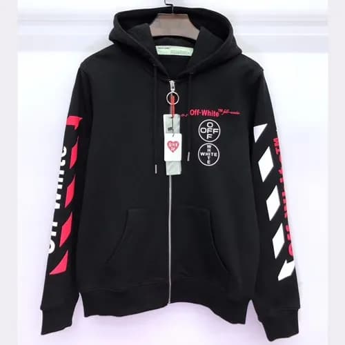 Off-white 2019 Mm/Wm Logo Wolf Cotton Hood Tee - 오… - 1
