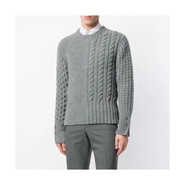 Thom Browne 2019 Mens Tweed Crew-neck Sweater - 톰… - 1