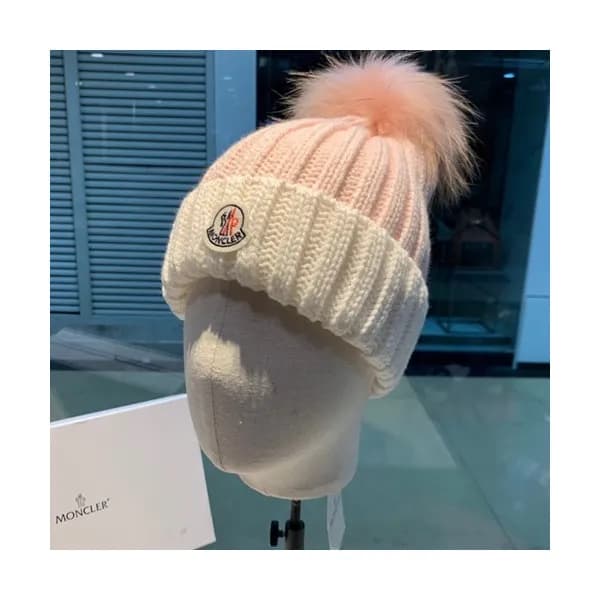 Moncler 2019 Ladies Knit & Fox Fur Cap - 몽클레어 2019… - 1