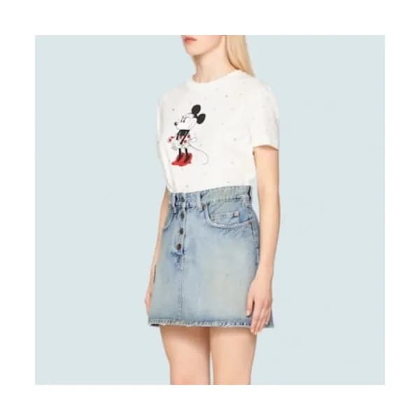 [미우미우]Miumiu 2020 Ladies Cotton Short Sleeved Tshi… - 1