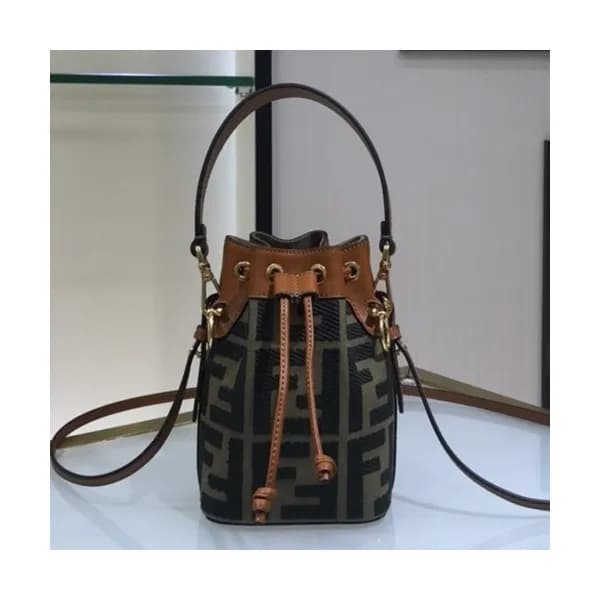 Fendi 2020 Mon Tresor Bucket Tote Shoulder Bag ,18… - 1
