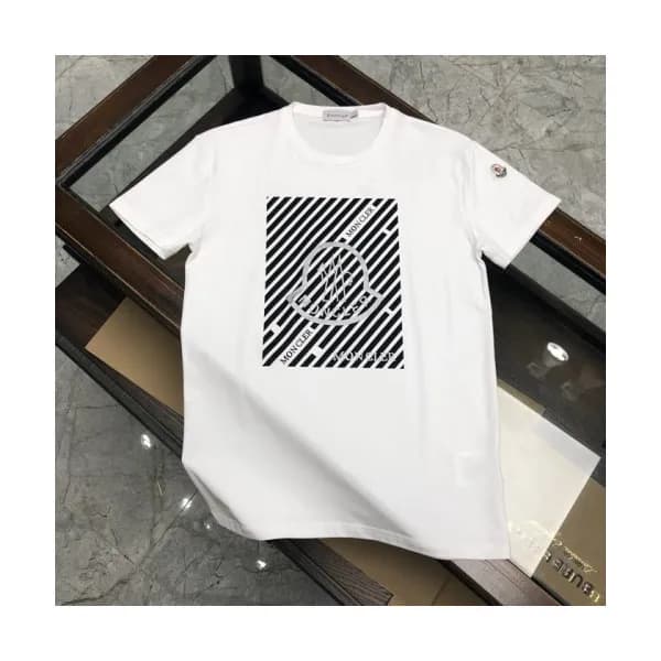 [매장판]Moncler 2020 Mens Logo Silket Crew-neck Short… - 1