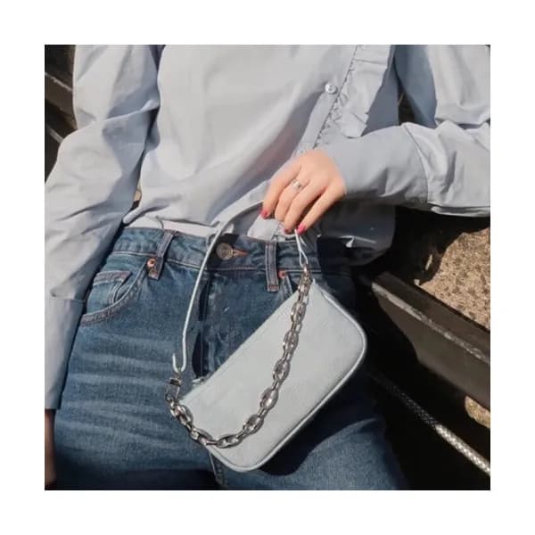 By Far 2020 Leather Tote Shoulder Bag,18cm - 바이 파 … - 1