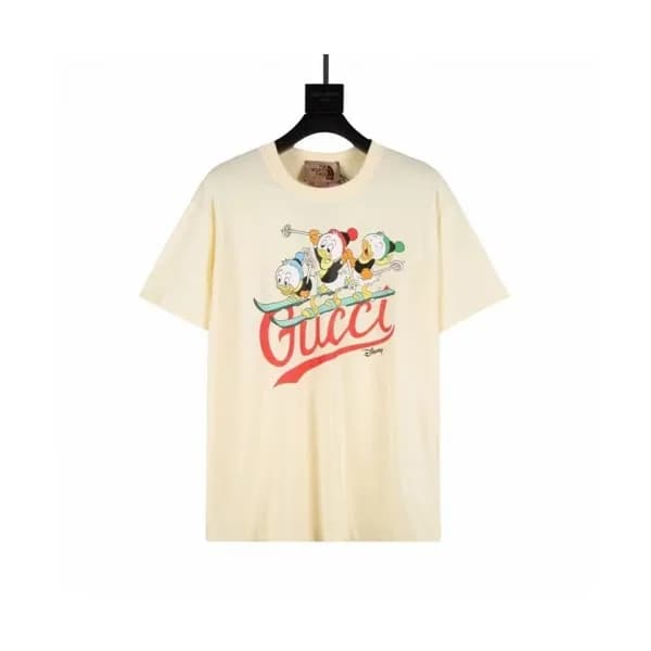 Gucci Mm/Wm Logo Short Sleeved Tshirts Ivory - 구찌… - 1