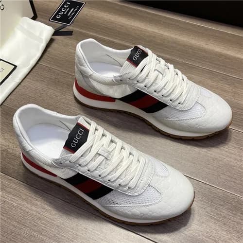 [매장판]Gucci 2021 Men's Leather Sneakers,GUCS143… - 1
