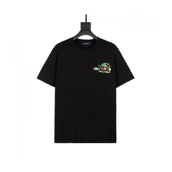 Louis vuitton Mm/Wm Logo Short Sleeved Tshirts Bl… - 1