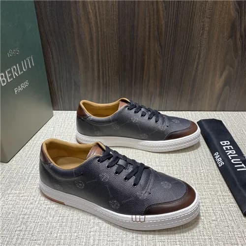 Berluti 2021 Men's Leather Sneakers,BERTS0277 … - 1