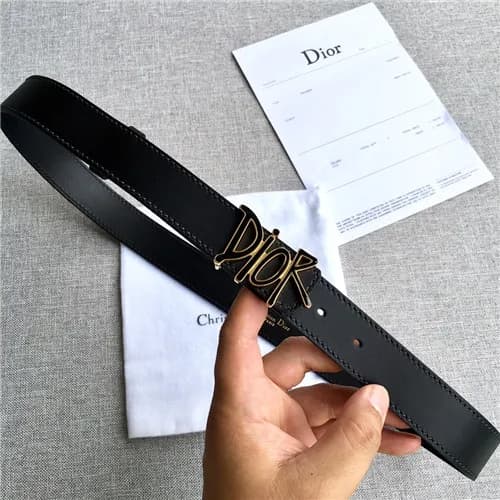 Dior 2021 Men's Leather Belt,3.8cm,DIOBT0068 -… - 1