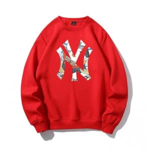 MLB Mm/Wm Logo Cotton Man-to-man Red - 엠엘비 2021 남…