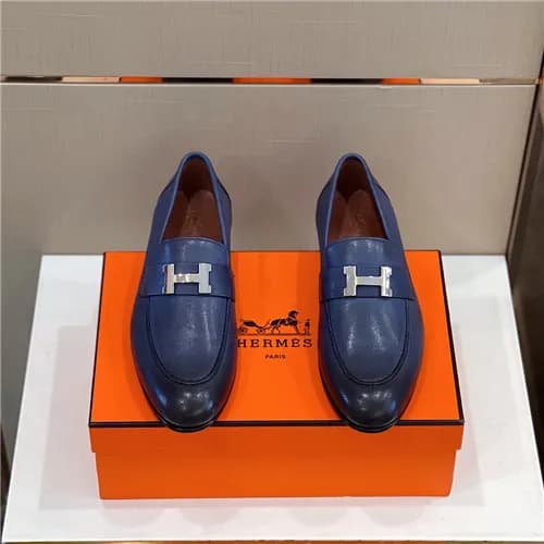 Hermes 2021 Men's Leather Loafer,HERS0533 - 에르… - 1