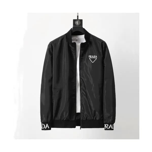 Prada Mens Logo Casual Jackets Black - 프라다 2021 남… - 1