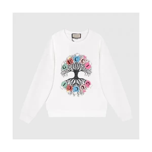 Gucci Mm/Wm Logo Crew-neck Cotton Tshirts White -… - 1