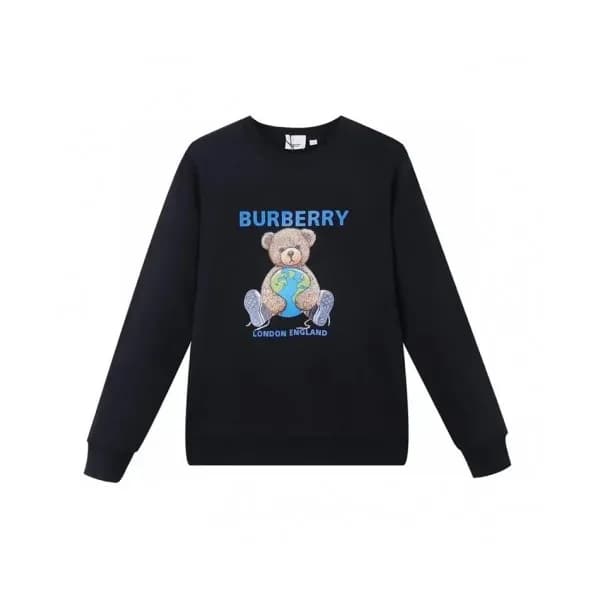 Burberry Mm/Wm Logo Casual Cotton Tshirts Black -… - 1