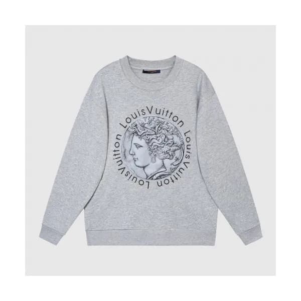 Louis vuitton Mm/Wm Casual Cotton Tshirts Gray - … - 1