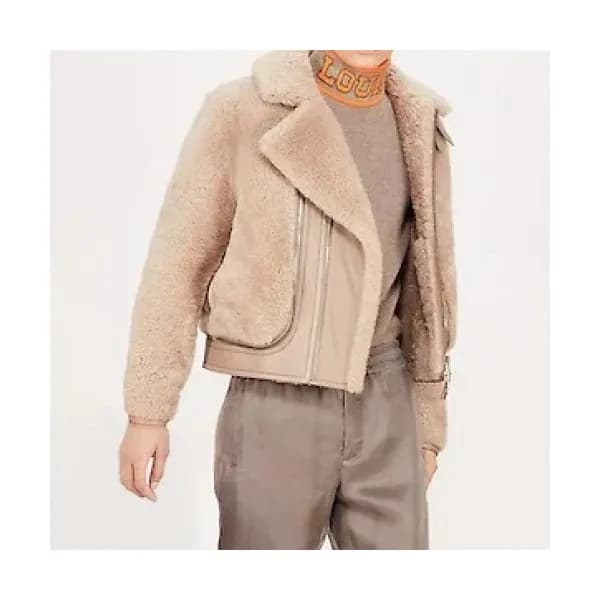 Louis vuitton Mens Logo Leather Jackets Beige - 루… - 1