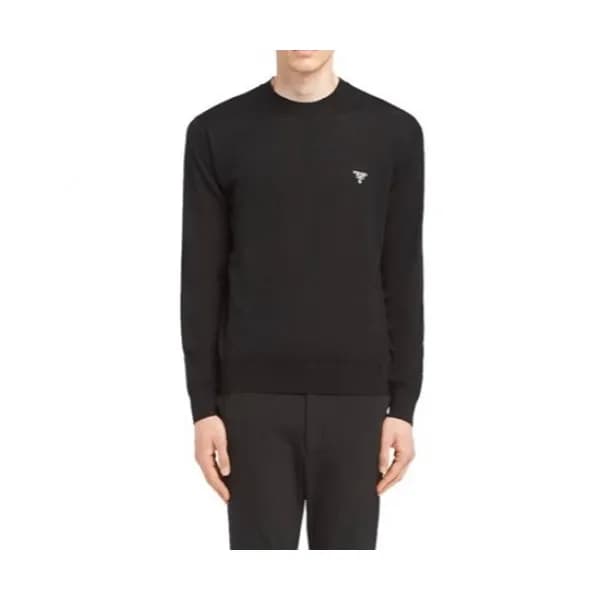 Prada Mm/Wm Crew-neck Sweaters Black - 프라다 2021 남… - 1