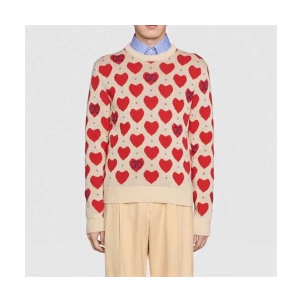 Gucci Mm/Wm Logo Crew-neck Sweaters Red - 구찌 2021… - 1