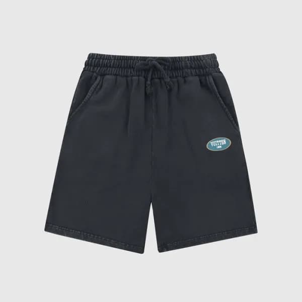 루이비통 남성 블랙 반바지 - Mens Black Half-pants - lou04002x - 1