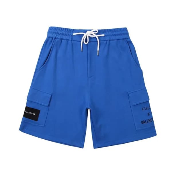발렌시아가 남성 트렌디 블루 반바지 - Mens Blue Half-pants - bal01… - 1