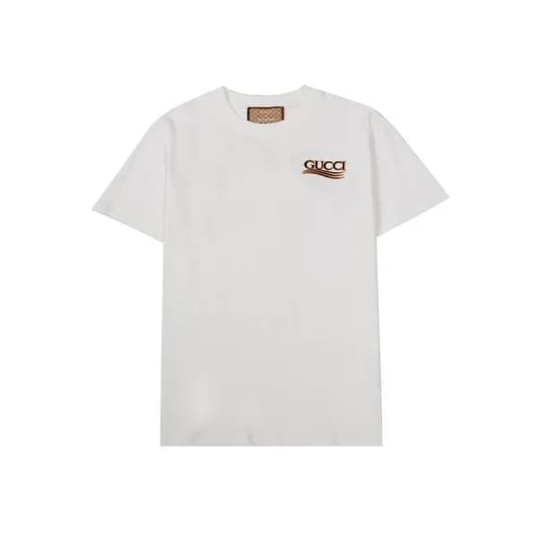 구찌 남/녀 화이트 크루넥 반팔티 - Unisex White Tshirts - guc048… - 1