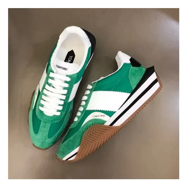 톰포드 남성 캐쥬얼 그린 스니커즈 - Mens Green Sneakers - tof003x - 1