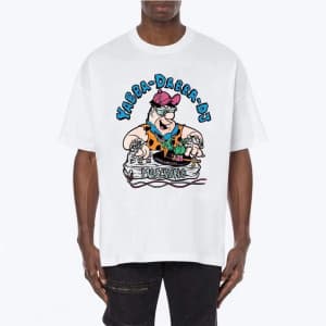 모스키노 남성 크루넥 화이트 반팔티 - Mens White Tshirts - mos0221…