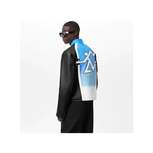 루이비통 남성 블루 가죽 자켓 - Louis vuitton Mens Blue Jackets… - 1