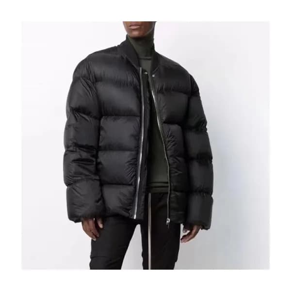 릭오웬스 남성 블랙 덕다운 패딩 - Rick Owens Mens Black Padding … - 1