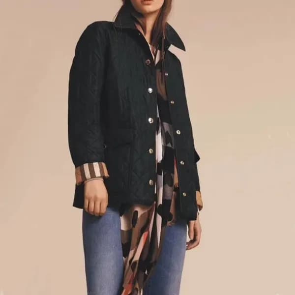 버버리 여성 블랙 다운 자켓 - Burberry Womens Black Jackets - … - 1