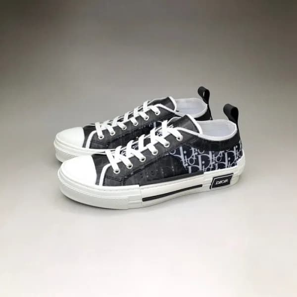 디올 남/녀 블랙 스니커즈 - Dior Unisex Black Sneakers - dio0… - 1