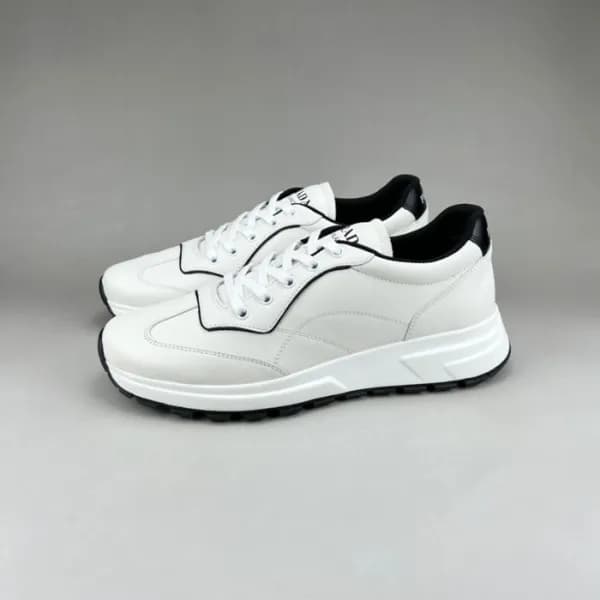 프라다 남성 화이트 스니커즈 - Prada Mens White Sneakers - pr08… - 1