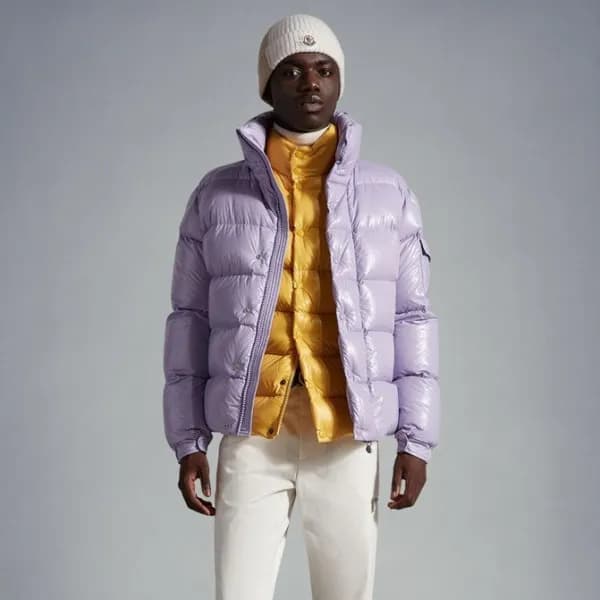 몽클레어 남성 덕다운 퍼플 패딩 - Moncler Mens Purple Padding - … - 1
