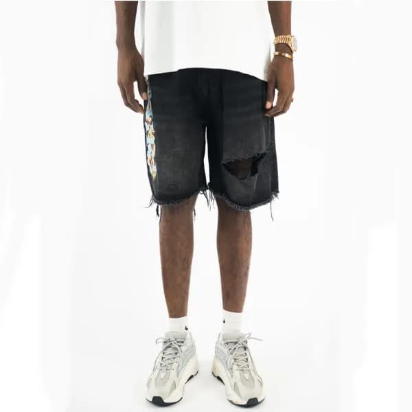 아미리 남성 블랙 반바지 - Amiri Mens Black Half-pants - amr1… - 1