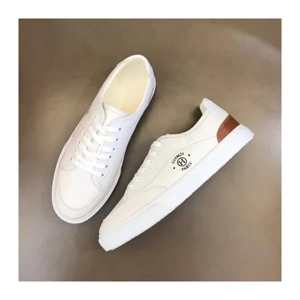 에르메스 남성 화이트 스니커즈 - Hermes Mens White Sneakers - he… - 1
