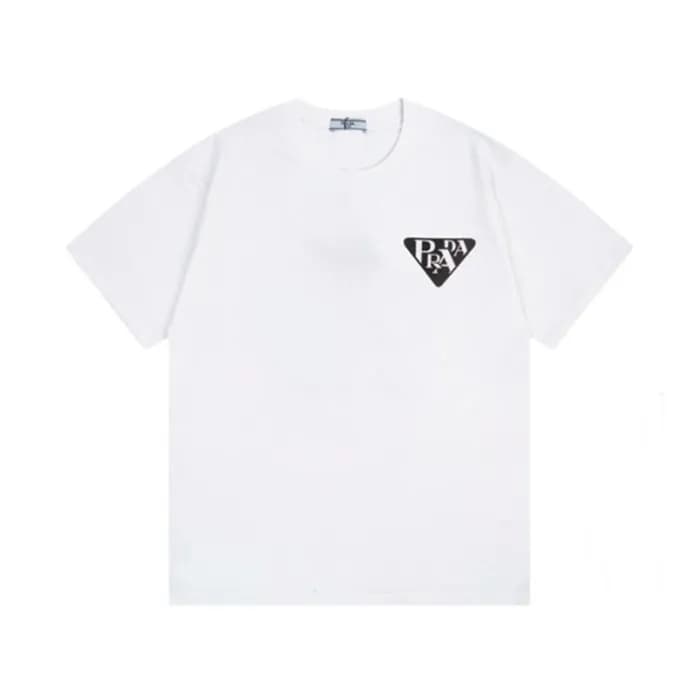 프라다 남성 화이트 반팔티 - Prada Mens White Tshirts - pr365x - 1