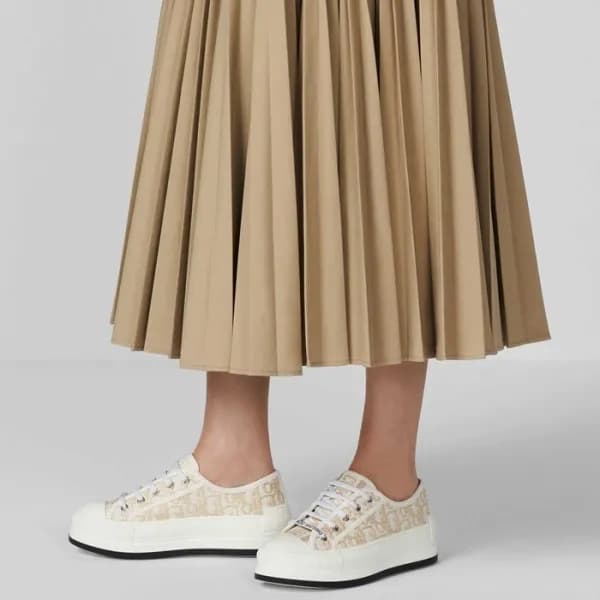 디올 여성 골드 스니커즈 - Dior Womens Gold Sneakers - di351x - 1