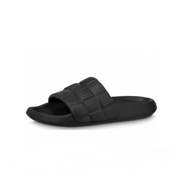 루이비통 남/녀 블랙 슬리퍼 - Louis vuitton Unisex Black Slipp… - 1