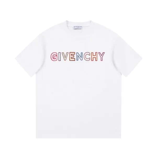 지방시 남성 크루넥 화이트 반팔티 - Givenchy Mens White Short Sle… - 1