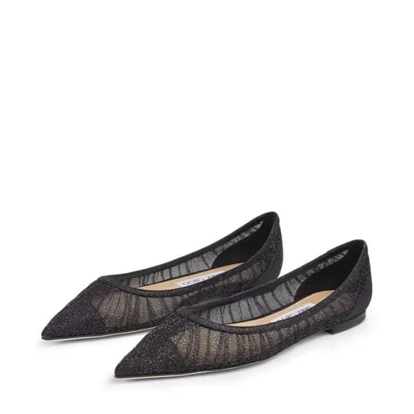 지미츄 여성 블랙 플렛 - Jimmy Choo Womens Black Flats - ji1… - 1