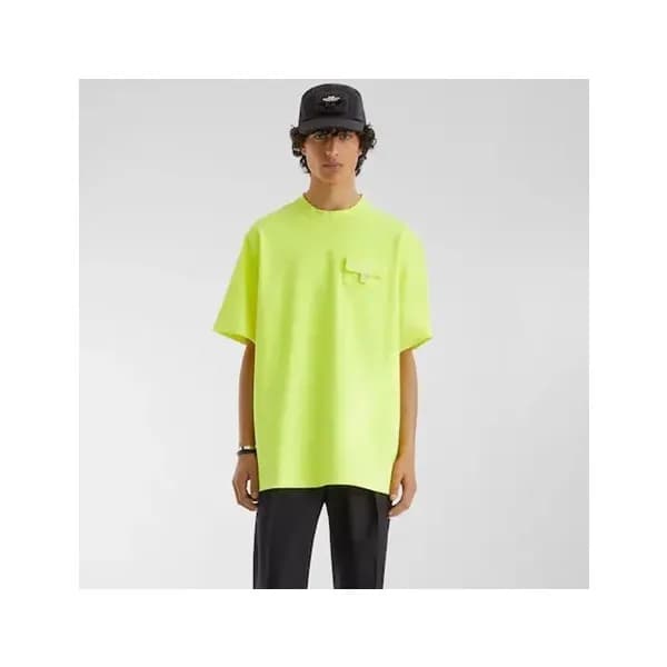 펜디 남성 그린 크루넥 반팔티 - Fendi Mens Green Short sleeved … - 1