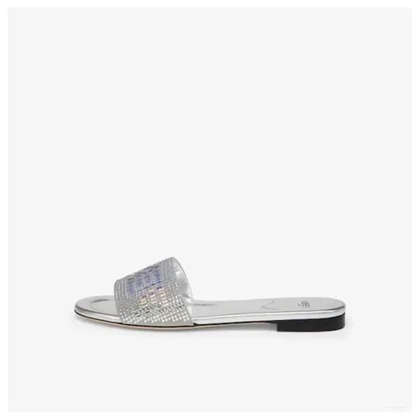 펜디 여성 실버 슬리퍼 - Fendi Womens Silver Slipper - fe143… - 1