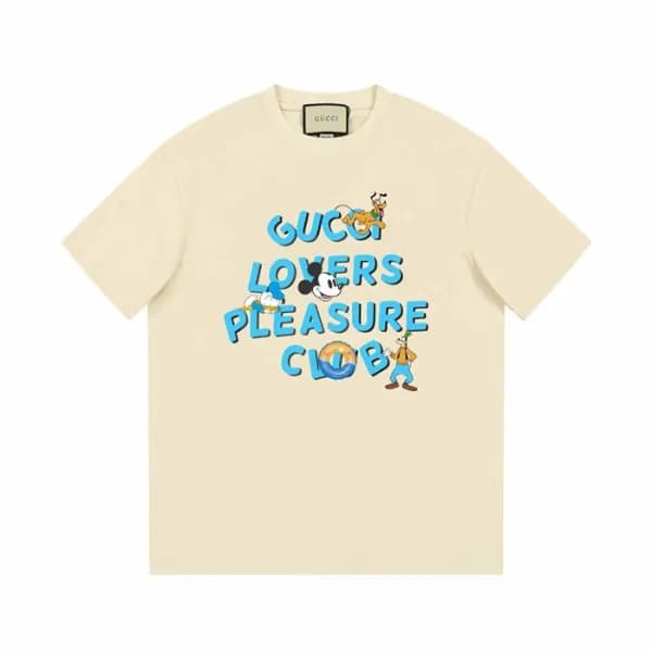 구찌 남/녀 아이보리 크루넥 반팔티 - Gucci Unisex Ivory Short sle… - 1