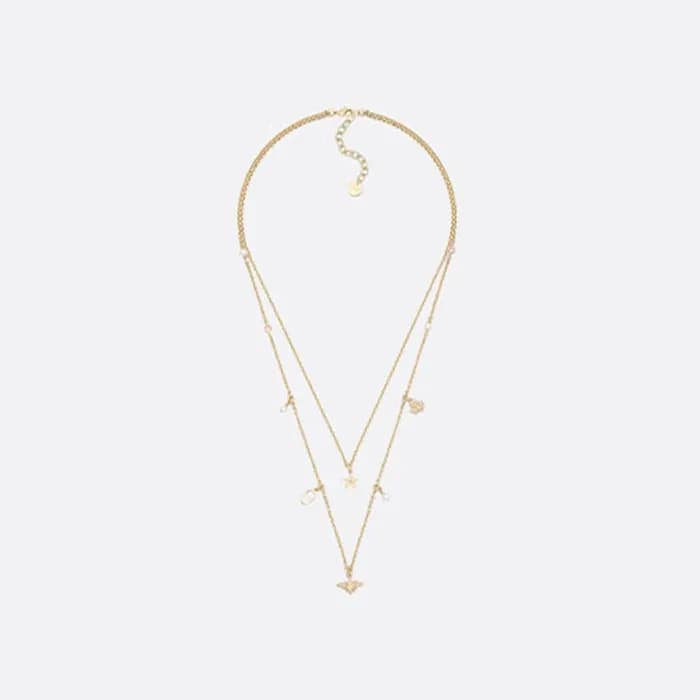 디올 여성 Lucky 골드 메탈 목걸이 【매장-140만원대】 - Dior Yellow Go… - 1