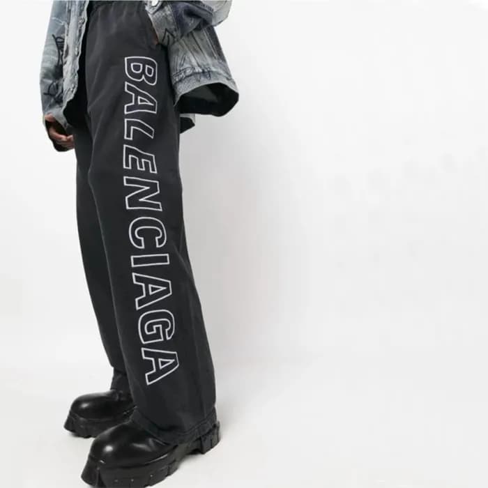 발렌시아가 남성 캐쥬얼 블랙 팬츠 - Balenciaga Mens Black Pants -… - 1