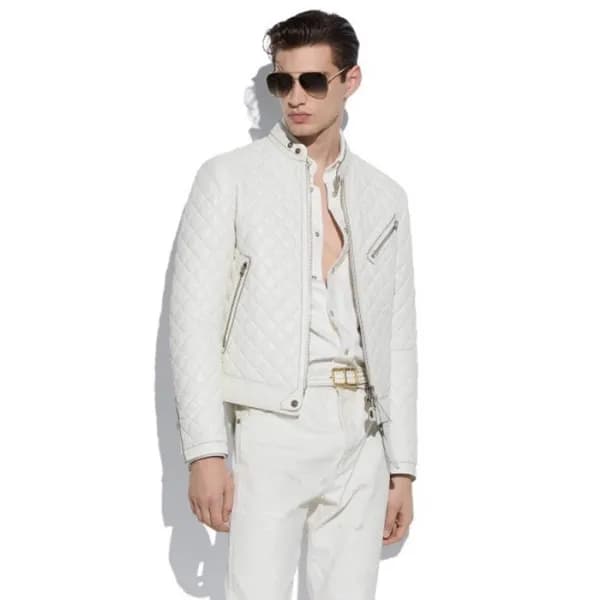 톰포드 남성 캐쥬얼 화이트 자켓 - Tom Ford Mens White Jackets - … - 1