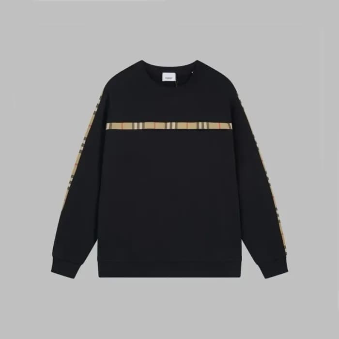버버리 남성 블랙 크루넥 맨투맨 - Burberry Mens Black Tshirts - … - 1