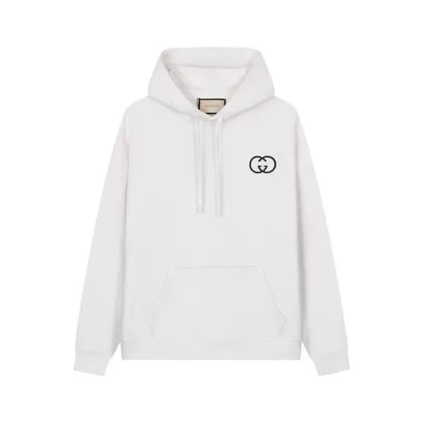 구찌 남성 화이트 후드티 - Gucci Mens White Hoodie - guc152x - 1